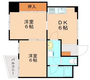 サンクレスト小倉【4階】の間取り