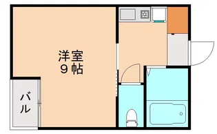 MOON下到津B【1階】の間取り