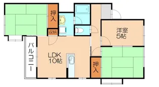 福岡県糟屋郡粕屋町内橋東2丁目【アパート】の間取り
