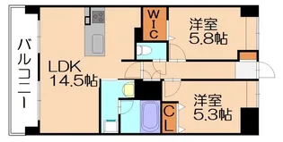ニューガイア空港通り【3階】の間取り