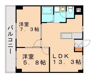 福岡県福岡市東区原田4丁目【マンション】の間取り