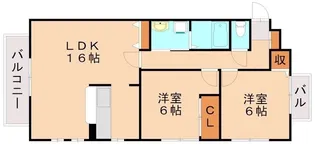 アルフィーネ空港東B棟【101号室】の間取り