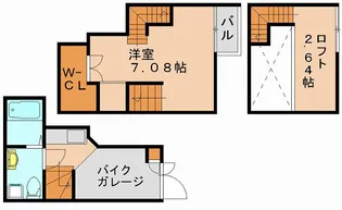 ガレット空港前【103号室】の間取り