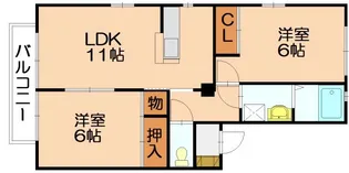 メゾンK・T【C206号室】の間取り