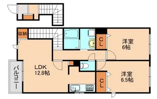 優・SELINE四番館【2階】の間取り