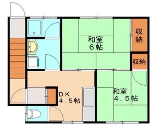 アパートハロ【2階】の間取り