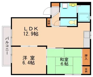 福岡県福岡市東区多の津5丁目【アパート】の間取り