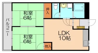 志免ライフビル【106号室】の間取り