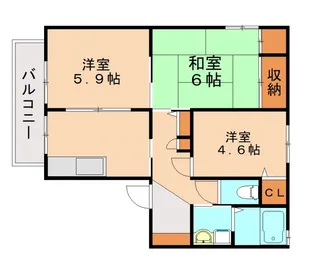 フォレストビューハルダB【101号室】の間取り