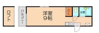 ルート浦園Ⅰ A棟【201号室】の間取り