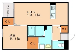 福岡県糟屋郡篠栗町中央5丁目【マンション】の間取り