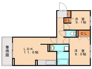 福岡県福岡市東区原田4丁目【アパート】の間取り
