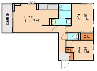 福岡県福岡市東区原田4丁目【アパート】の間取り