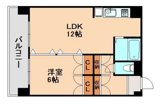 イーストUコート【1階】の間取り