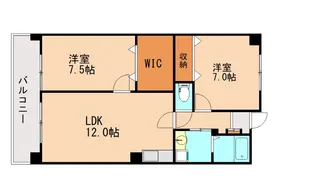 福岡県大野城市瓦田3丁目【マンション】の間取り