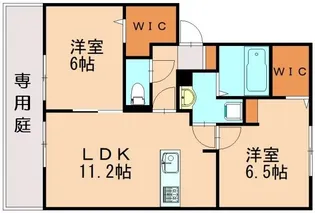 ファミリア松ヶ音【1階】の間取り