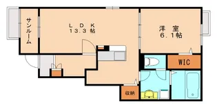 福岡県糟屋郡宇美町原田3丁目【アパート】の間取り