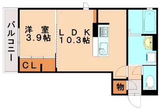 福岡県大野城市東大利2丁目【アパート】の間取り