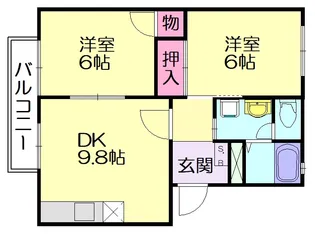 EVAN【202号室】の間取り