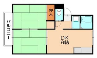 福岡県糟屋郡粕屋町若宮1丁目【アパート】の間取り