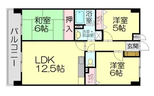 アーバンフィールド東I【205号室】の間取り