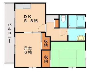 福岡県糟屋郡粕屋町長者原西2丁目【アパート】の間取り