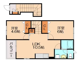 福岡県糟屋郡粕屋町長者原東7丁目【アパート】の間取り