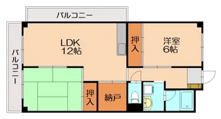 福岡県糟屋郡篠栗町庄2丁目【マンション】の間取り