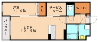 アークブリス志免【403号室】の間取り
