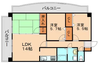 アーバンライフK【101号室】の間取り