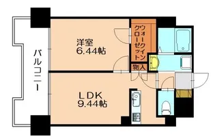 ピエス ラルジュ【402号室】の間取り