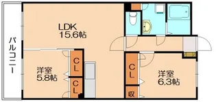 イーグレット【2階】の間取り