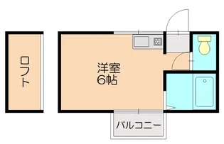 ルート田富【102号室】の間取り
