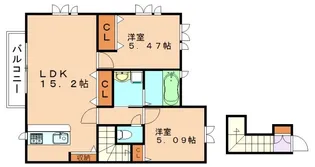 サンセットハウス【201号室】の間取り