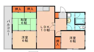 七苫ハイツ【402号室】の間取り