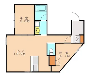 リーフ志免【301号室】の間取り
