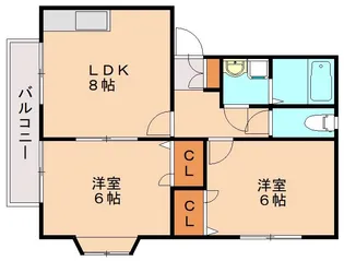 リバーシティ志免A【201号室】の間取り