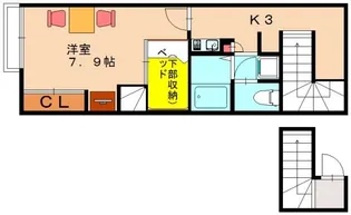 レオパレスアーバンヒルズSUE【2階】の間取り