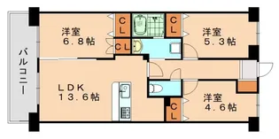第44川崎ビル【202号室】の間取り
