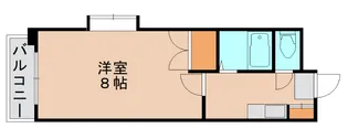 スタジオアパートメントオクダ【110号室】の間取り