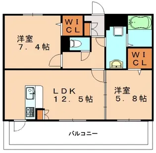 プロスペリティ【2階】の間取り