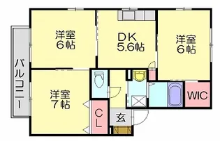 リープスターオルト【A201号室】の間取り