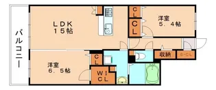 プレア セレッソ【503号室】の間取り