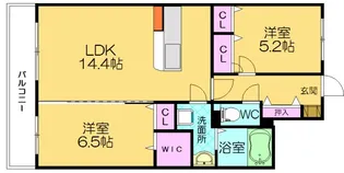 メゾンドノアール【502号室】の間取り