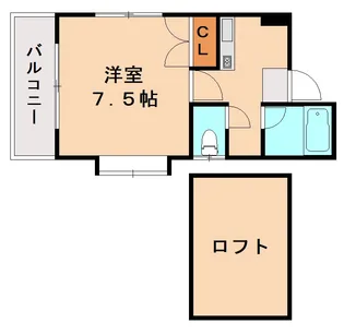 アイシス空港前【201号室】の間取り