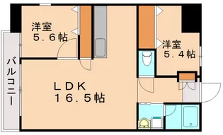 ニューガイア福岡東【11階】の間取り
