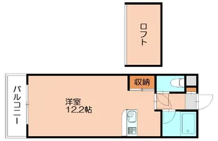 コーポ戸原【201号室】の間取り
