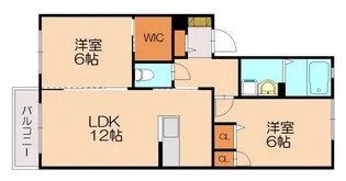 ボヌールメゾン志免【203号室】の間取り