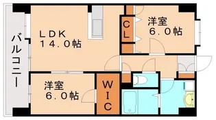 ソレアード空港南【7階】の間取り