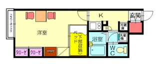 レオパレスコンフォート南里【1階】の間取り
